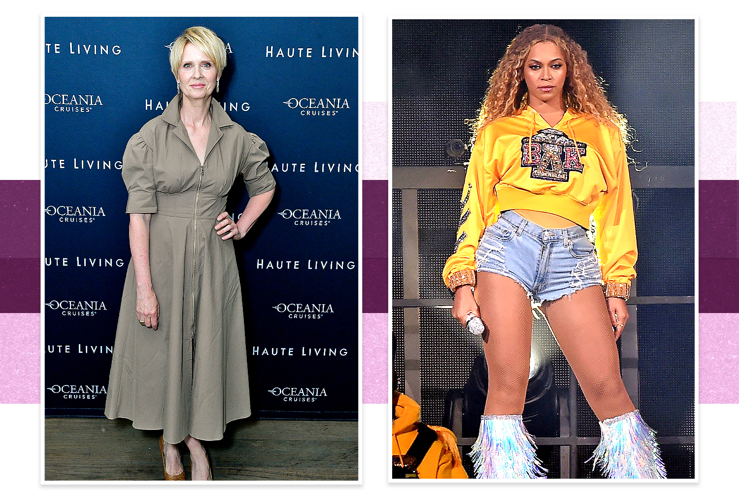 Cynthia Nixon and Beyoncé have an Astraea (triangle) shape